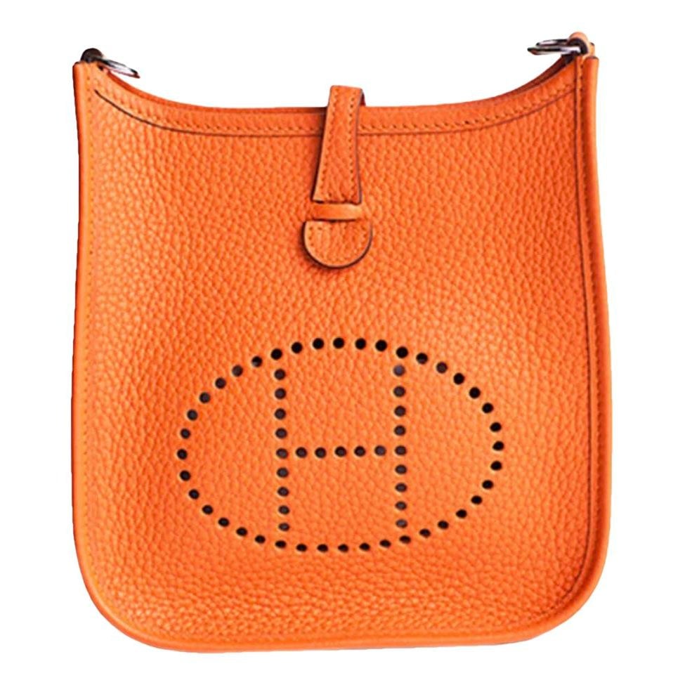 Hermes Evelyne Handbag Clemence Leather 2003