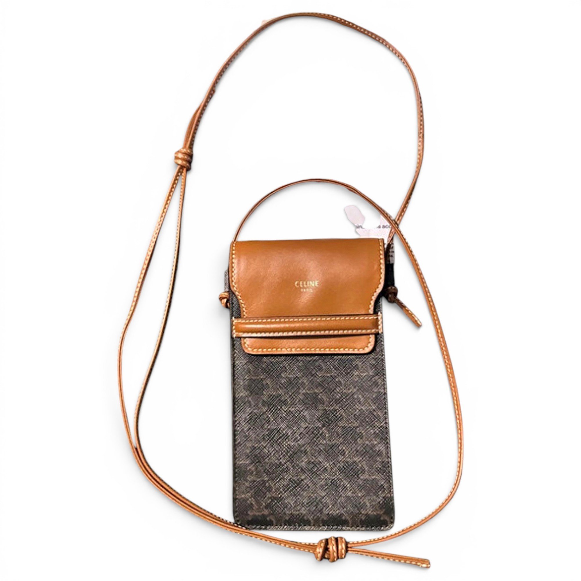 Leather clutch bag