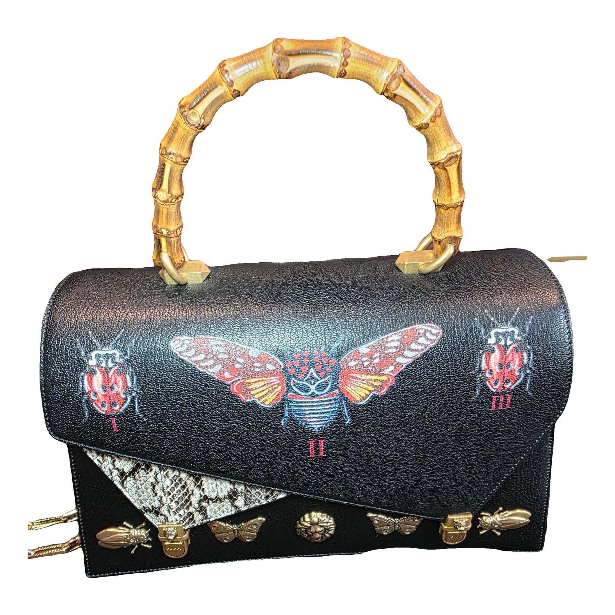 Ottilia python satchel