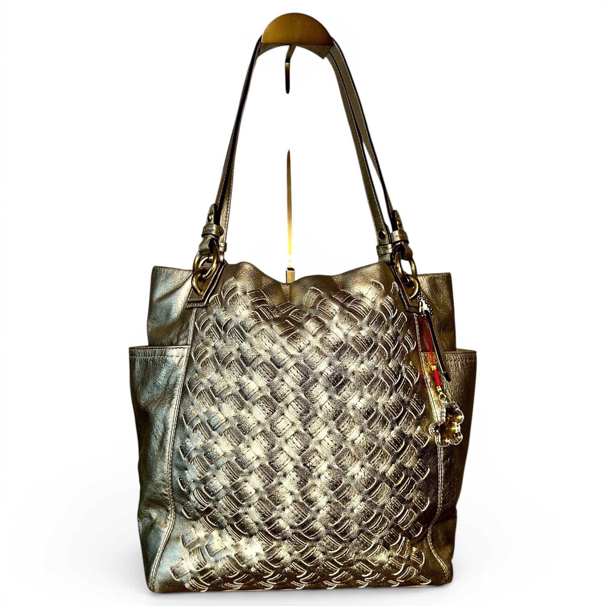 Abby duffle leather tote