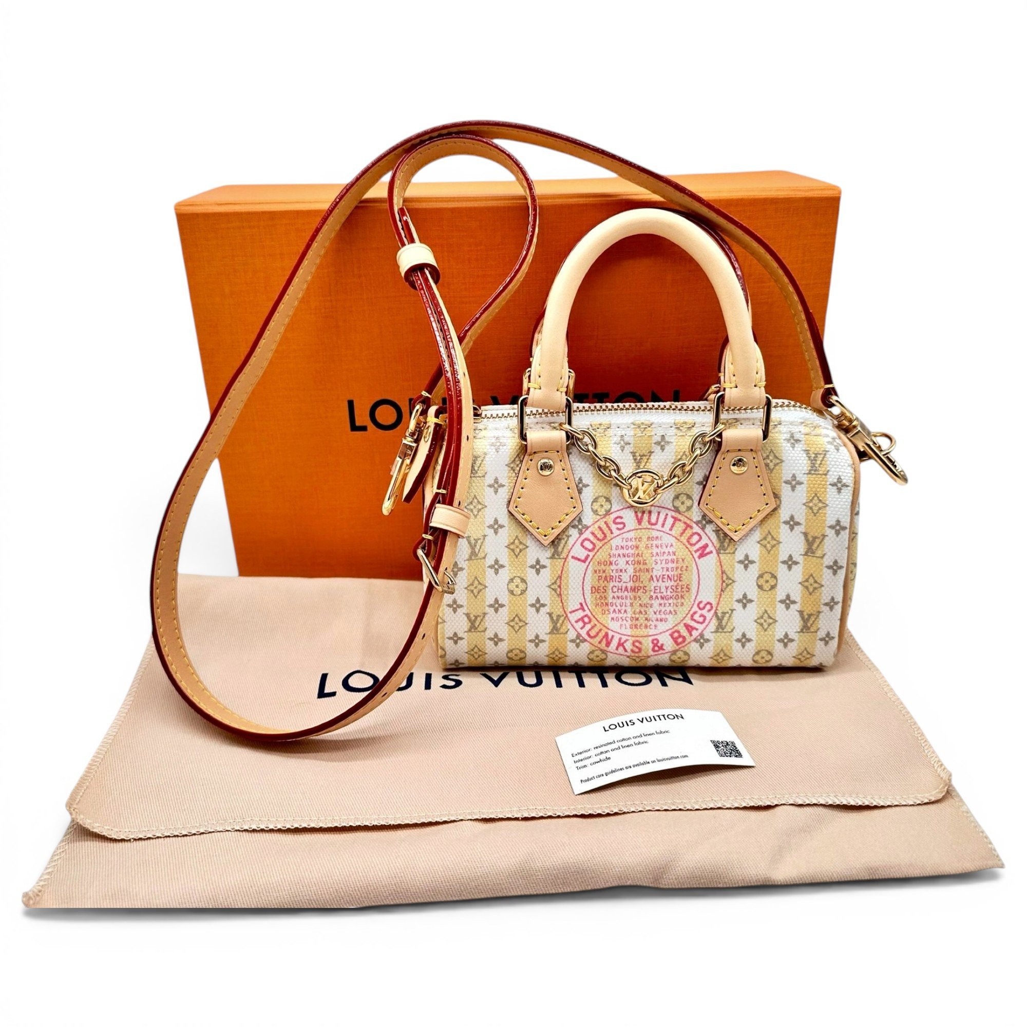 Louis Vuitton Speedy cloth handbag