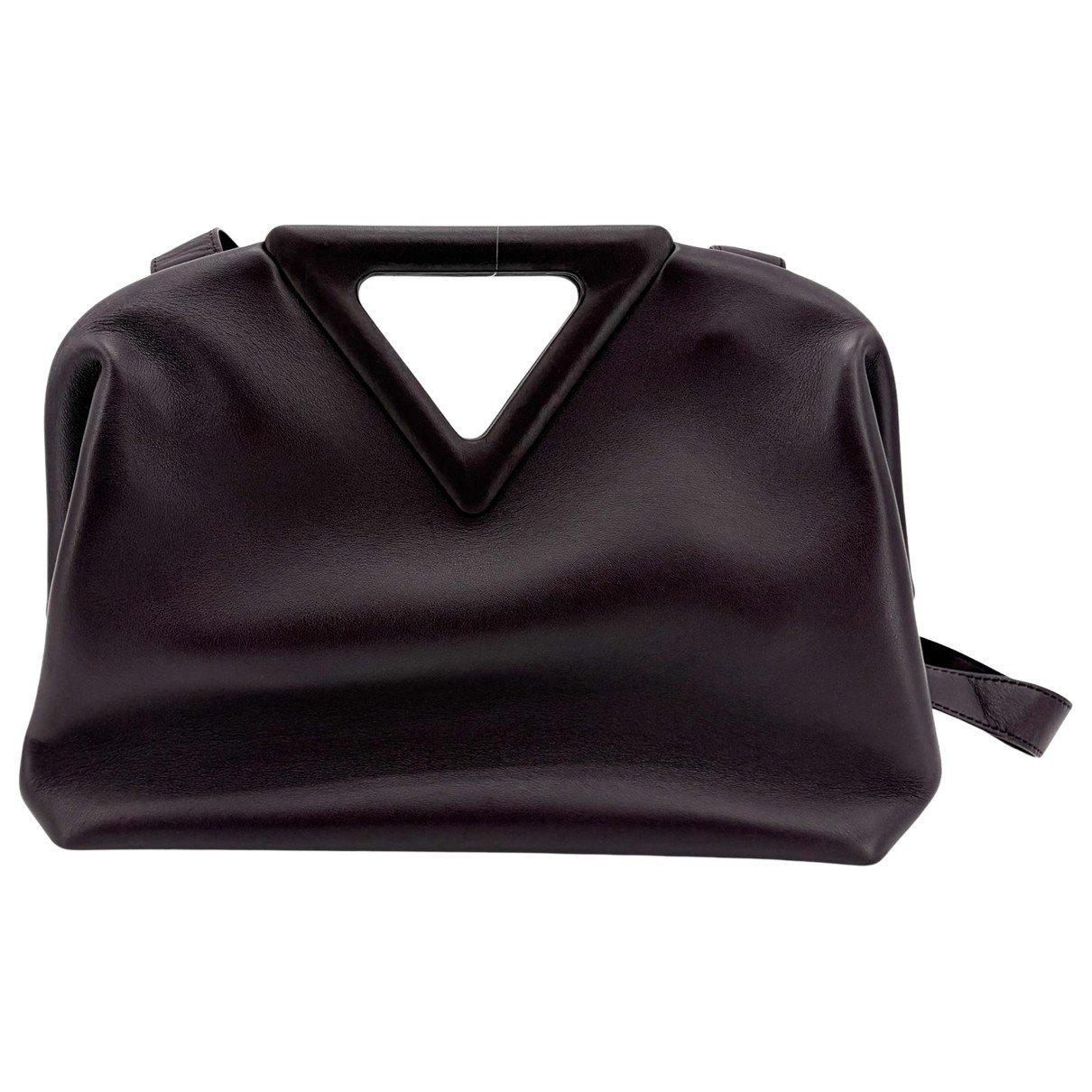 Point leather handbag