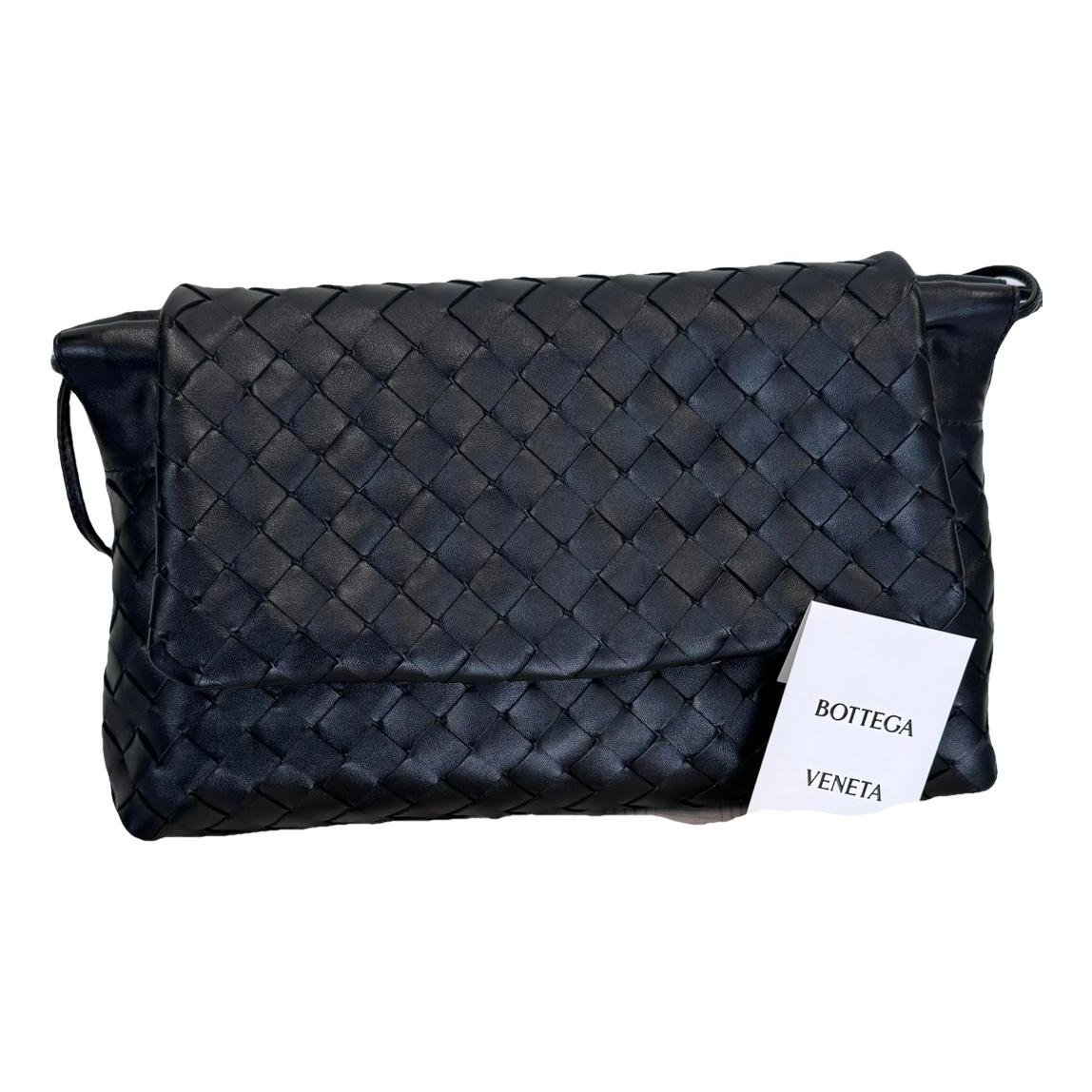 Leather clutch bag