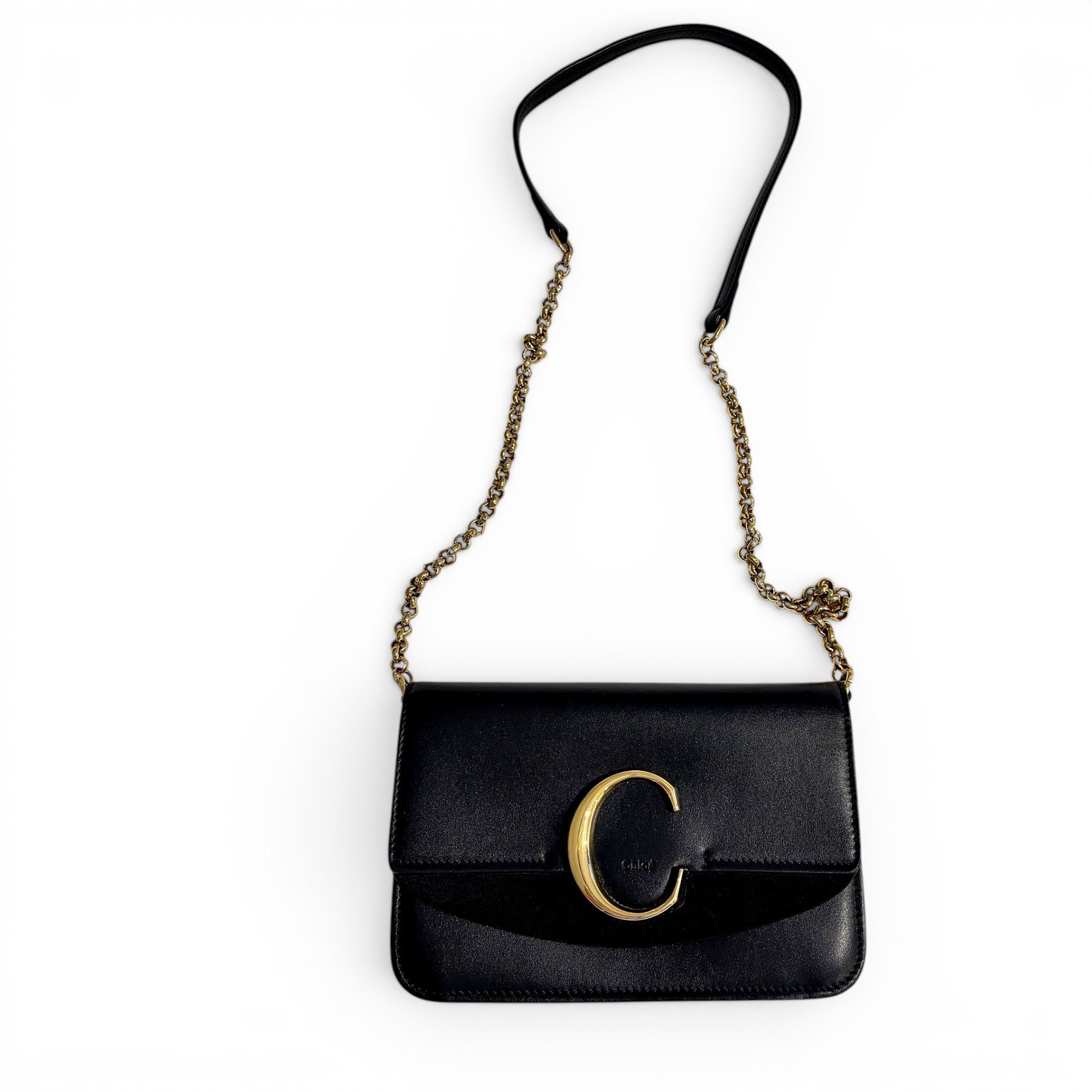 C leather handbag