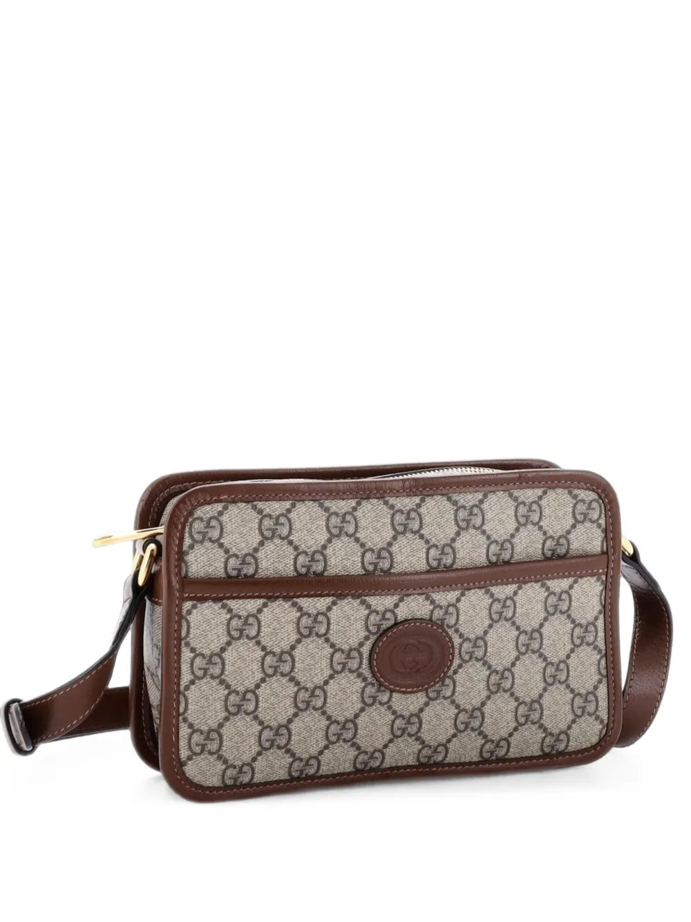 Interlocking G Patch Camera Bag GG Coated Canvas Mini crossbody bag