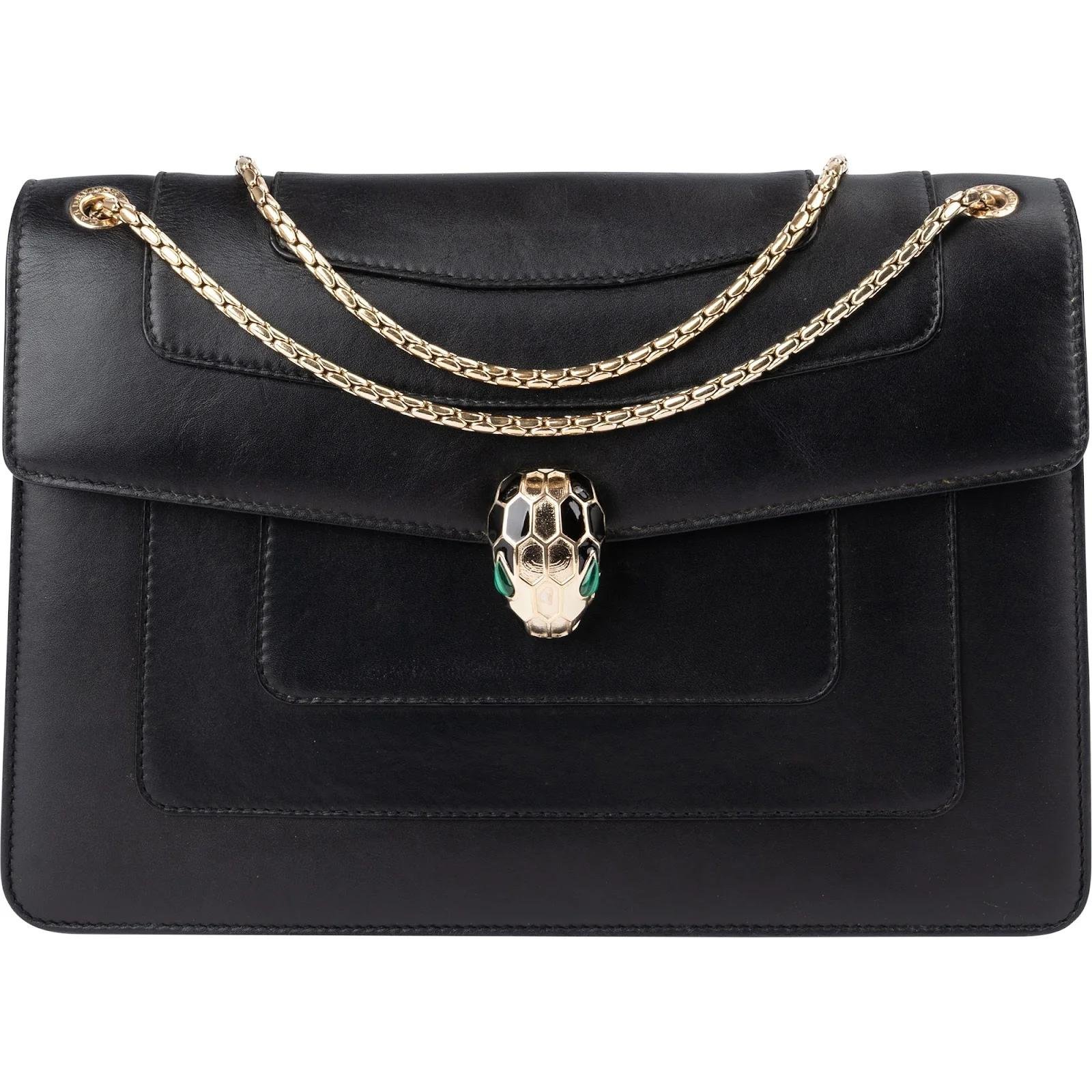 Serpenti leather crossbody bag