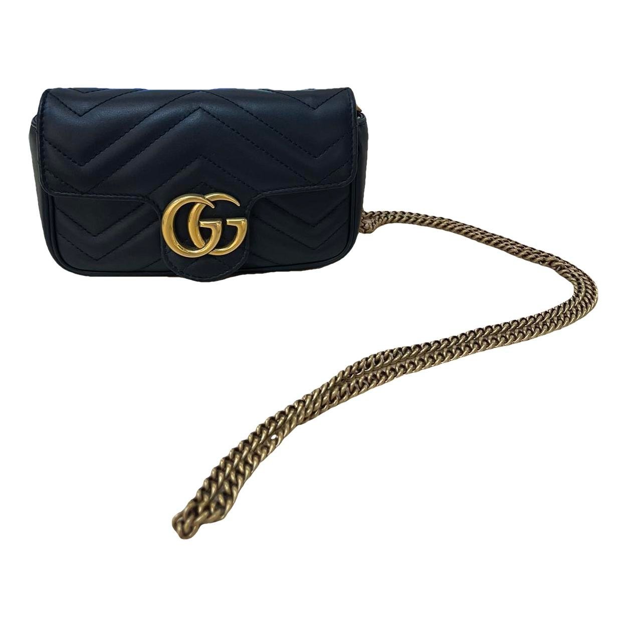 GG Marmont Flap leather crossbody bag
