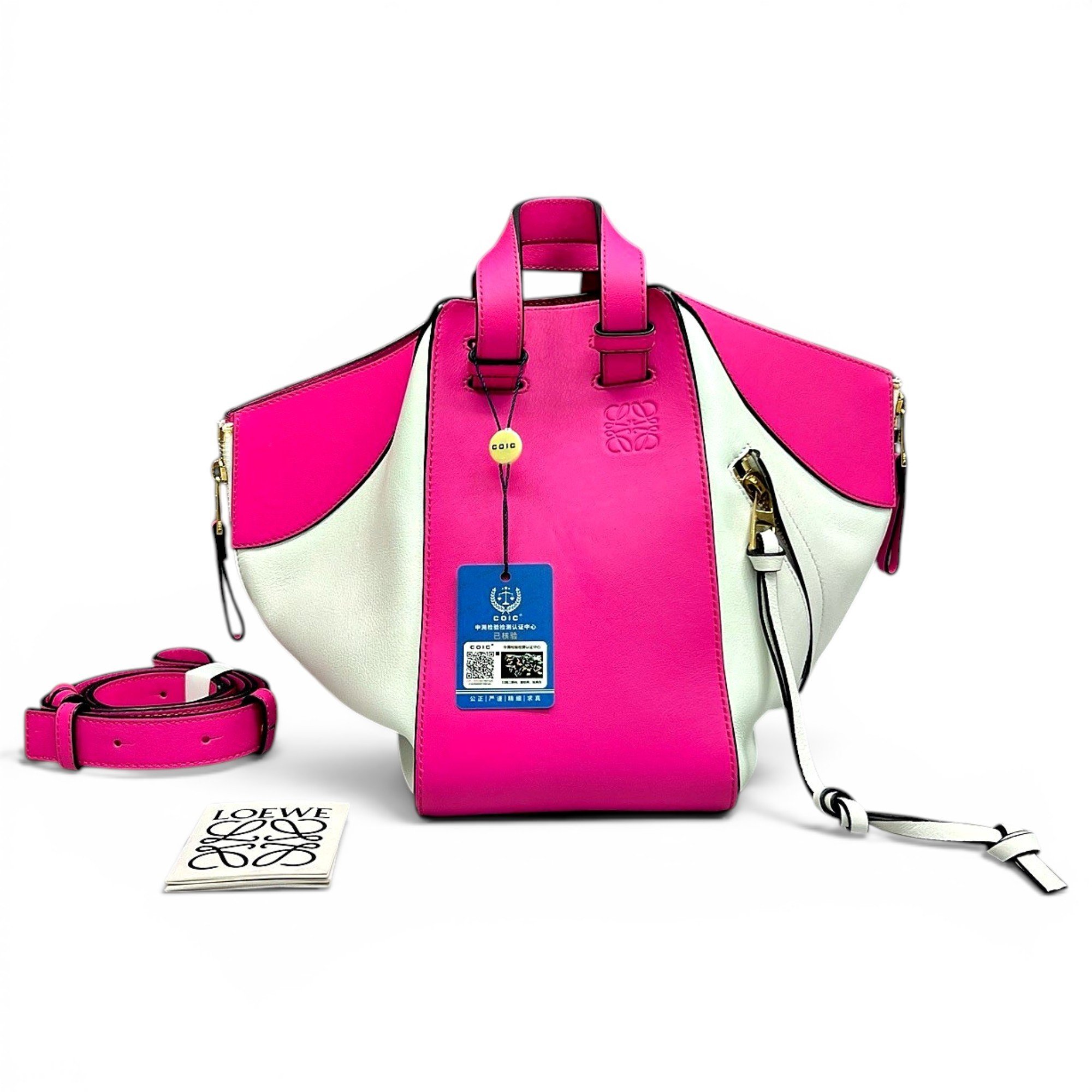 Hammock leather handbag