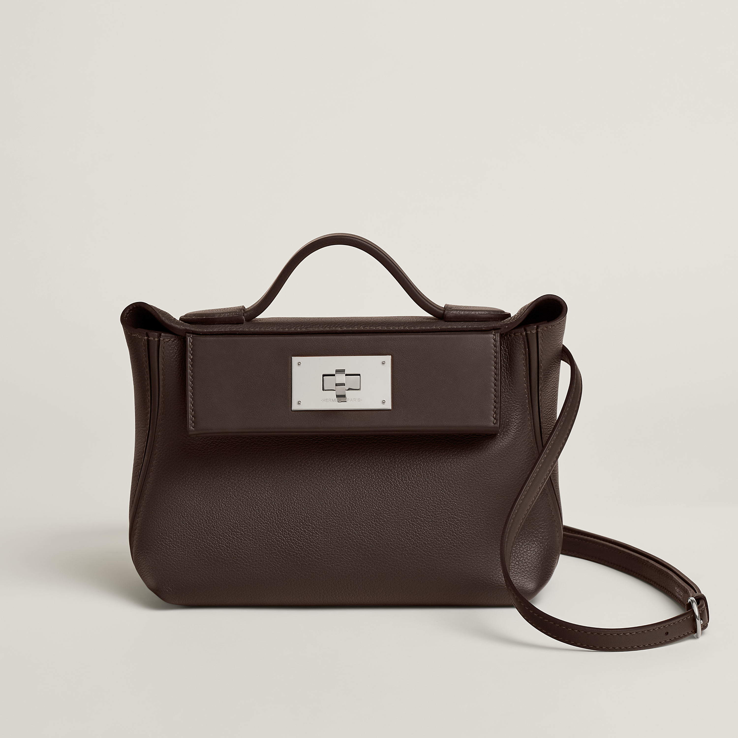 Hermès 24/24 - 21 bag Cassis/Prunoir Swift Calfskin | BagUSeek