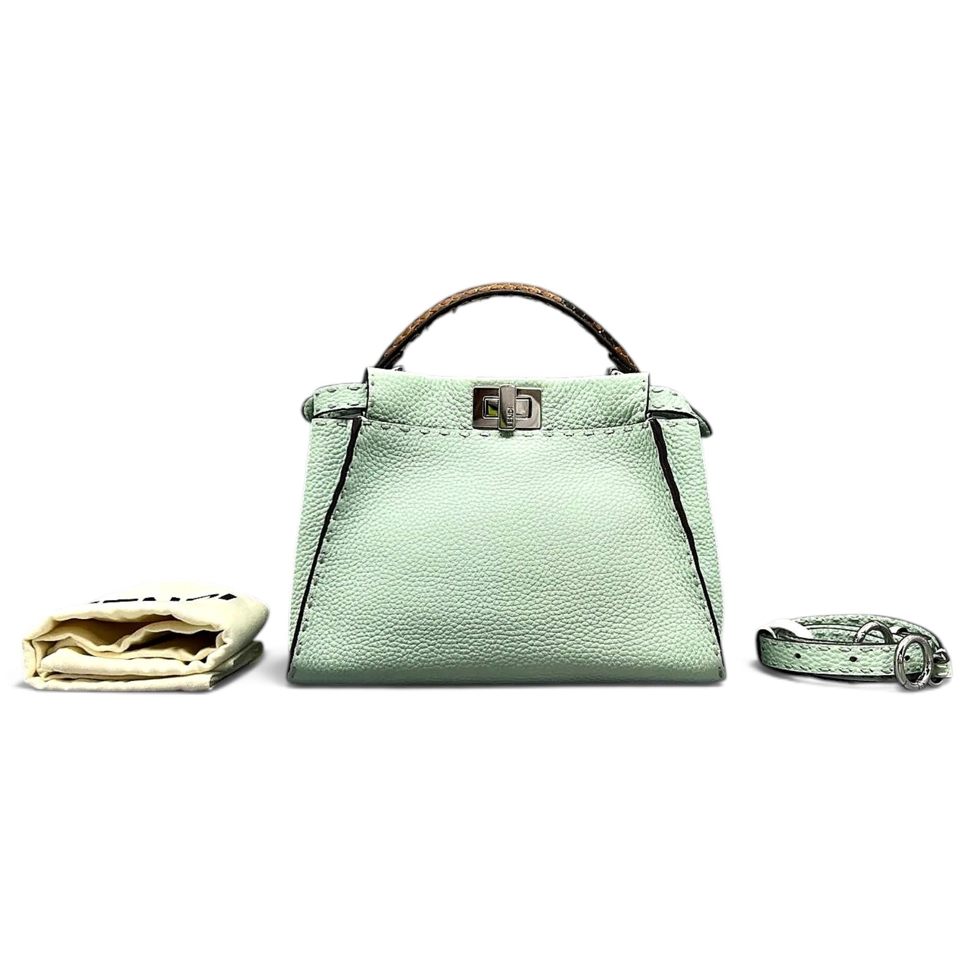 Peekaboo leather handbag
