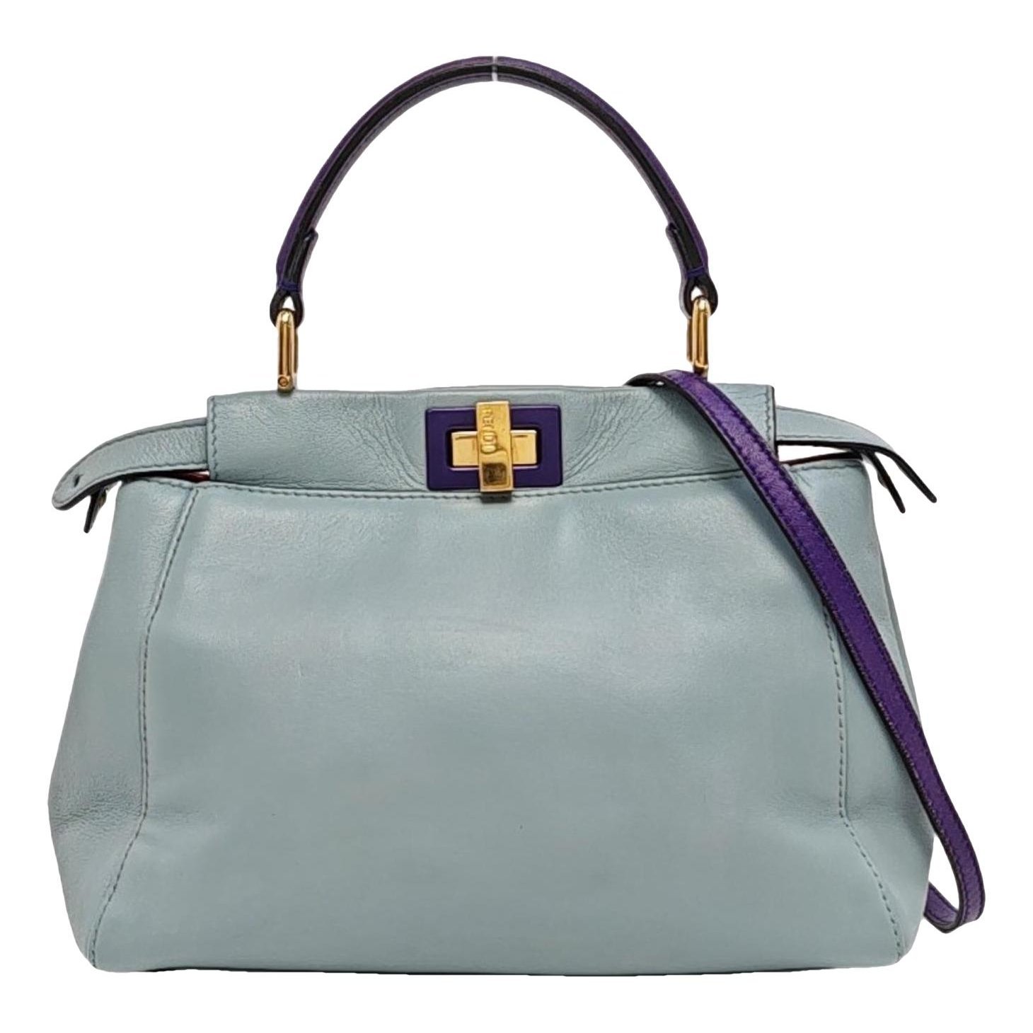 Peekaboo leather handbag