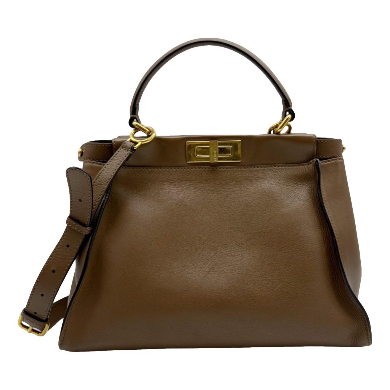 Peekaboo leather handbag