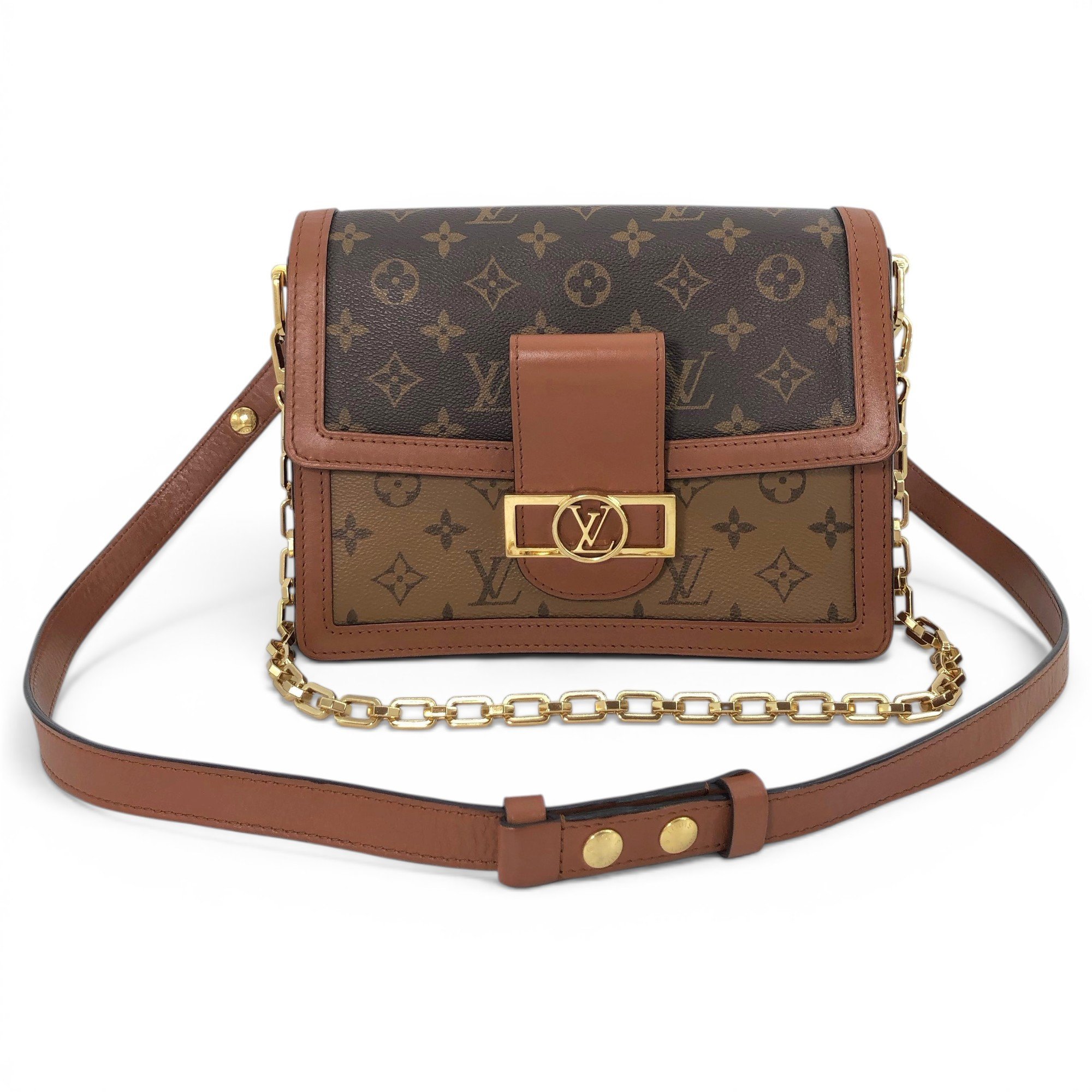 Dauphine leather handbag