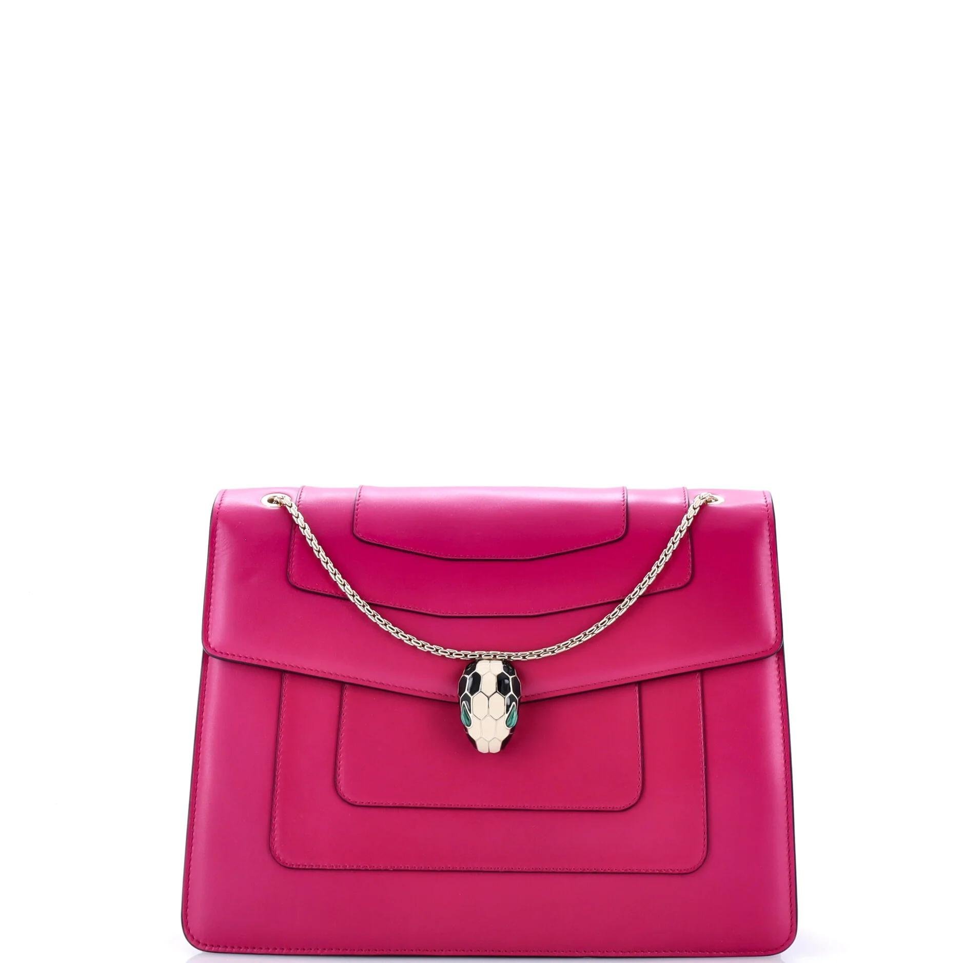 Serpenti leather handbag