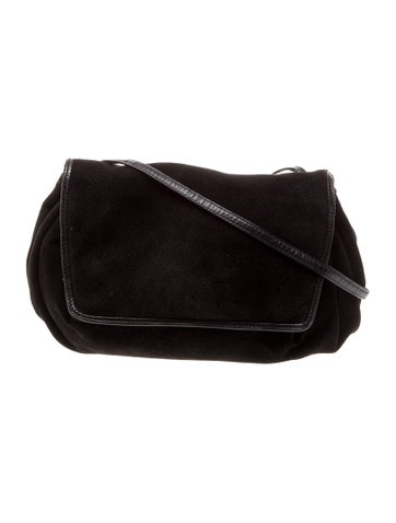 Suede Vintage Black Crossbody