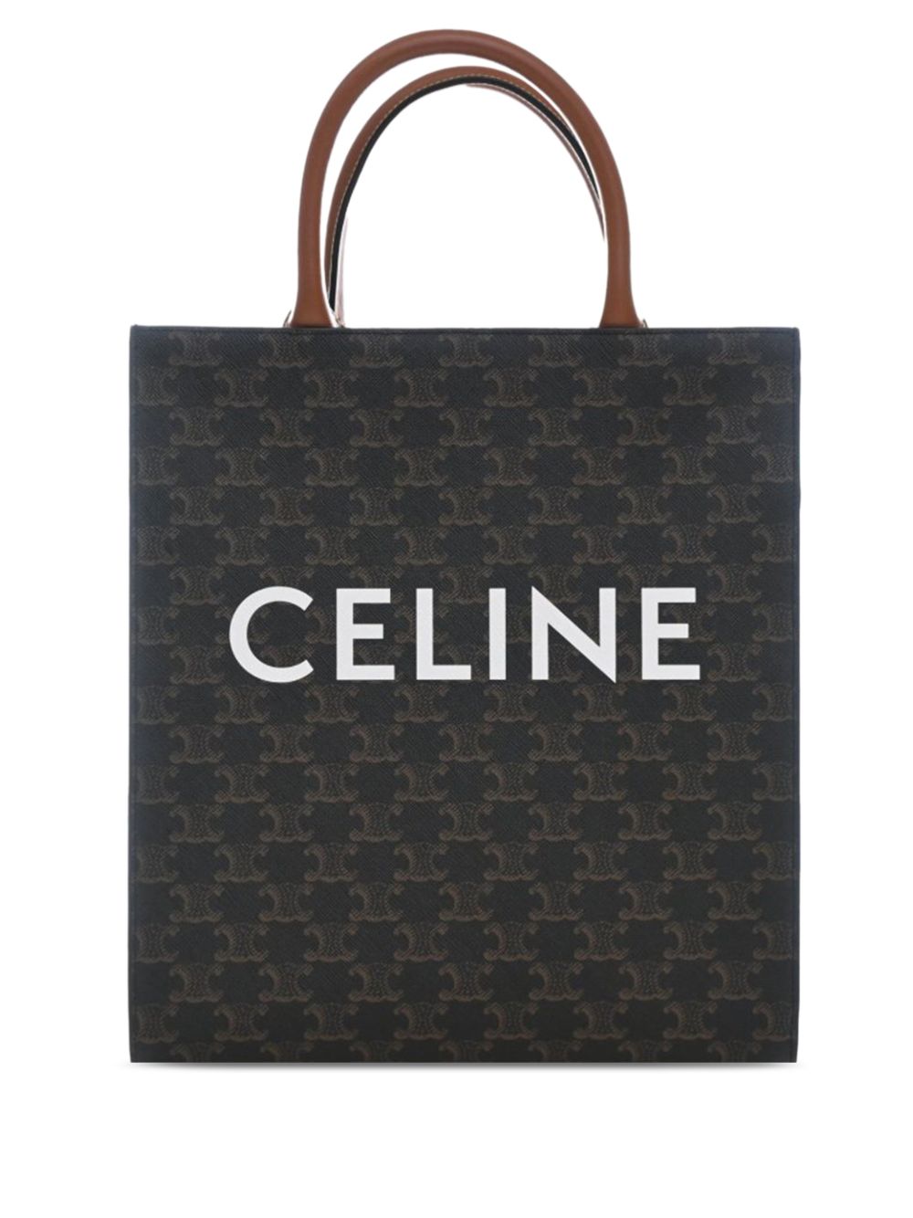2021 Small Triomphe Coated Canvas Vertical Cabas Tote satchel