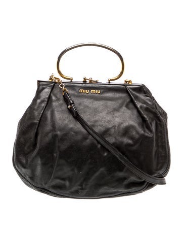 Leather Top Handle Bag Vintage