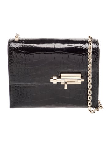 Hermes Shiny Alligator Verrou Chaîne Mini Bag