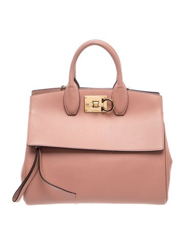 Leather Top Handle Bag