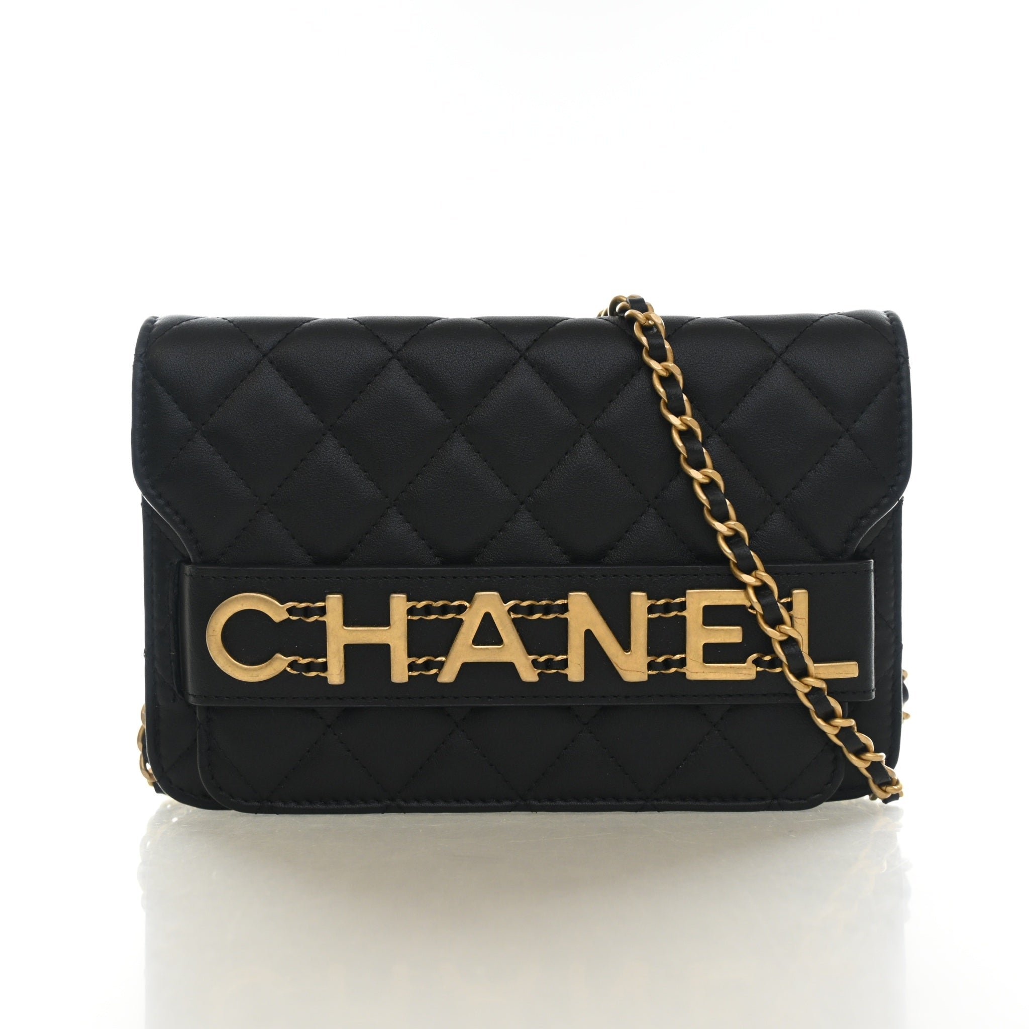Chanel Small Calfskin Enchained Wallet On Chain (WOC)
