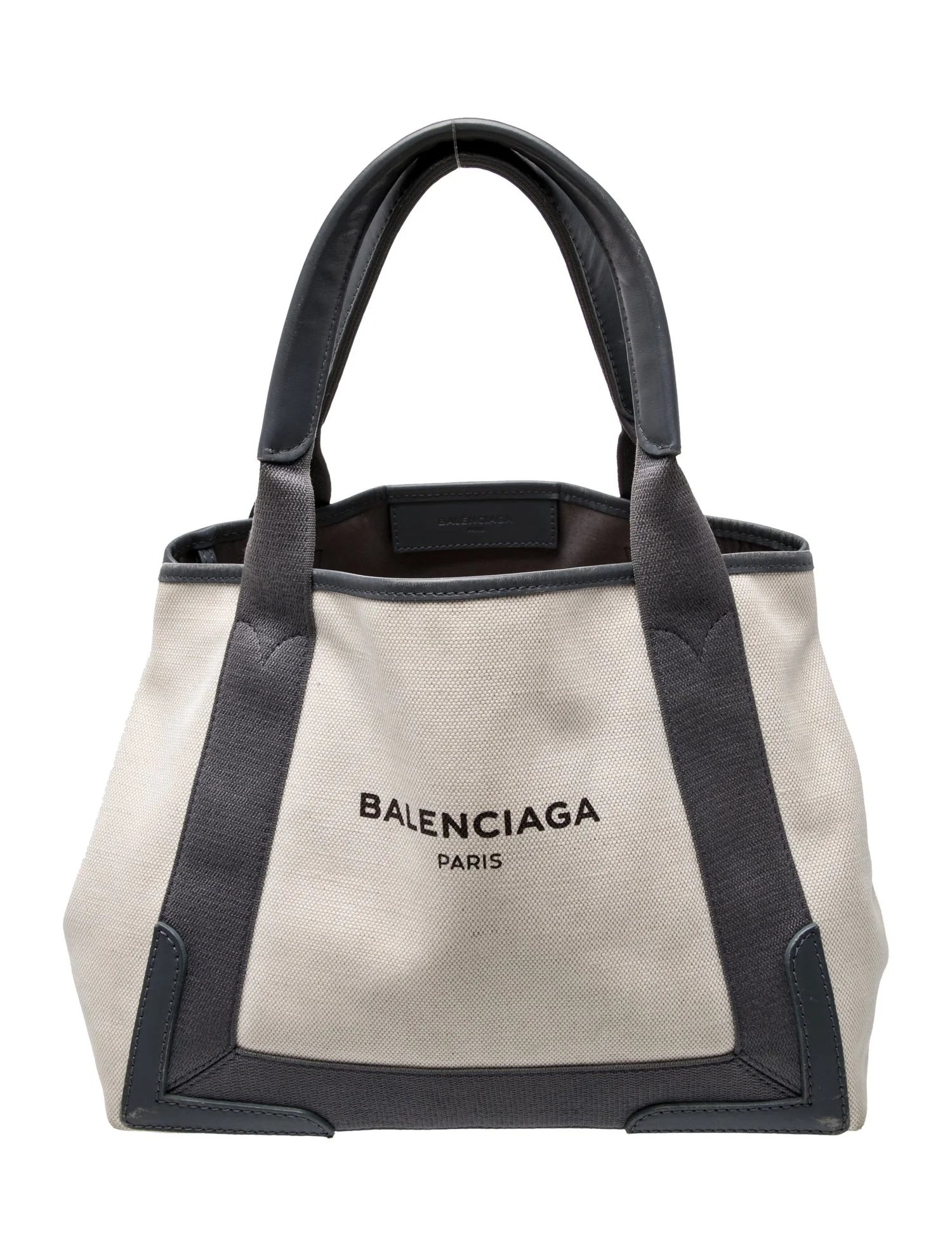 Canvas Navy Cabas Small