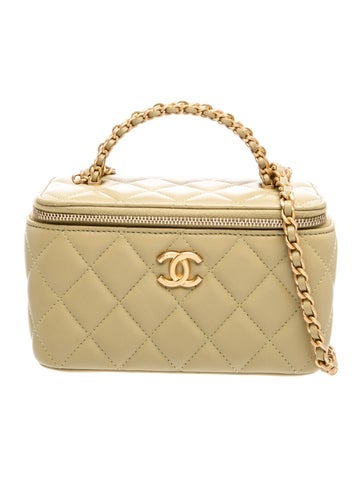 Chain Link Top Handle Vanity Case w/ Chain