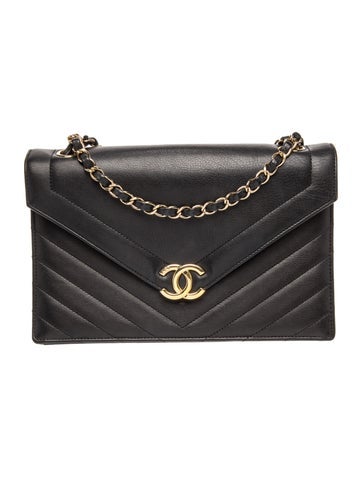 Coco Chevron Envelope Flap Bag