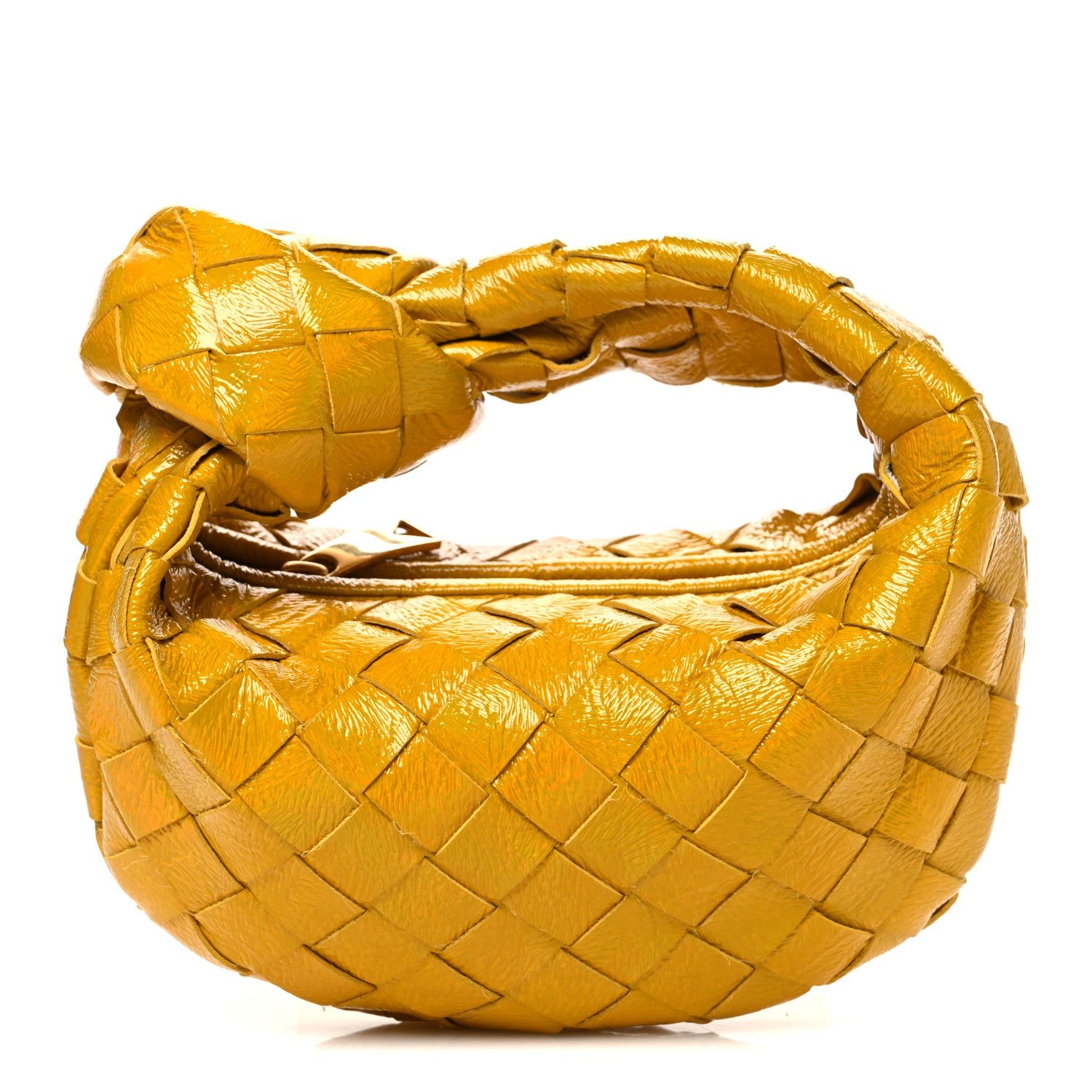 Bottega Veneta Textured Deerskin Intrecciato Candy Jodie Cornsilk