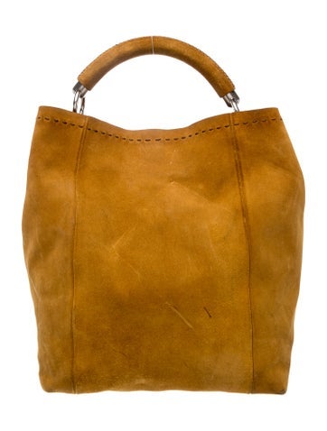 Scamosciato Suede Top Handle Bag