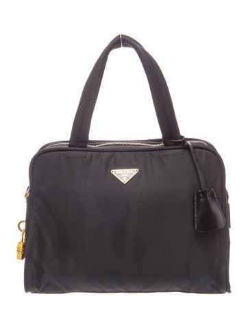 Enameled Metal Triangle Top Handle Bag