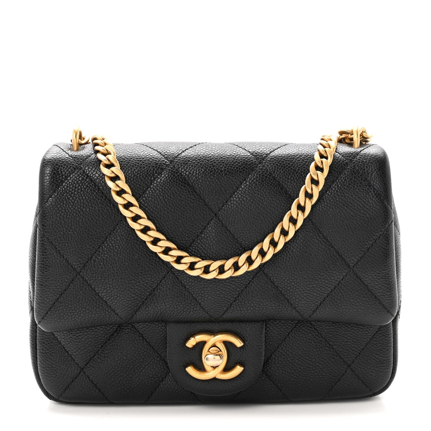 Chanel Caviar Quilted Mini Sweetheart Flap Black