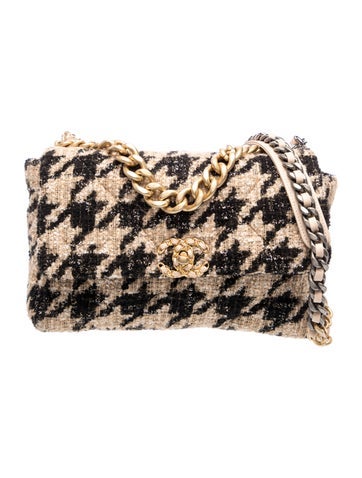Large Tweed 19 Flap Bag w/Tags