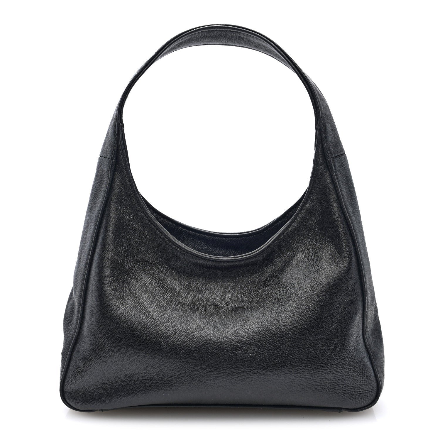 Prada Nappa Mini Triangle Hobo Black