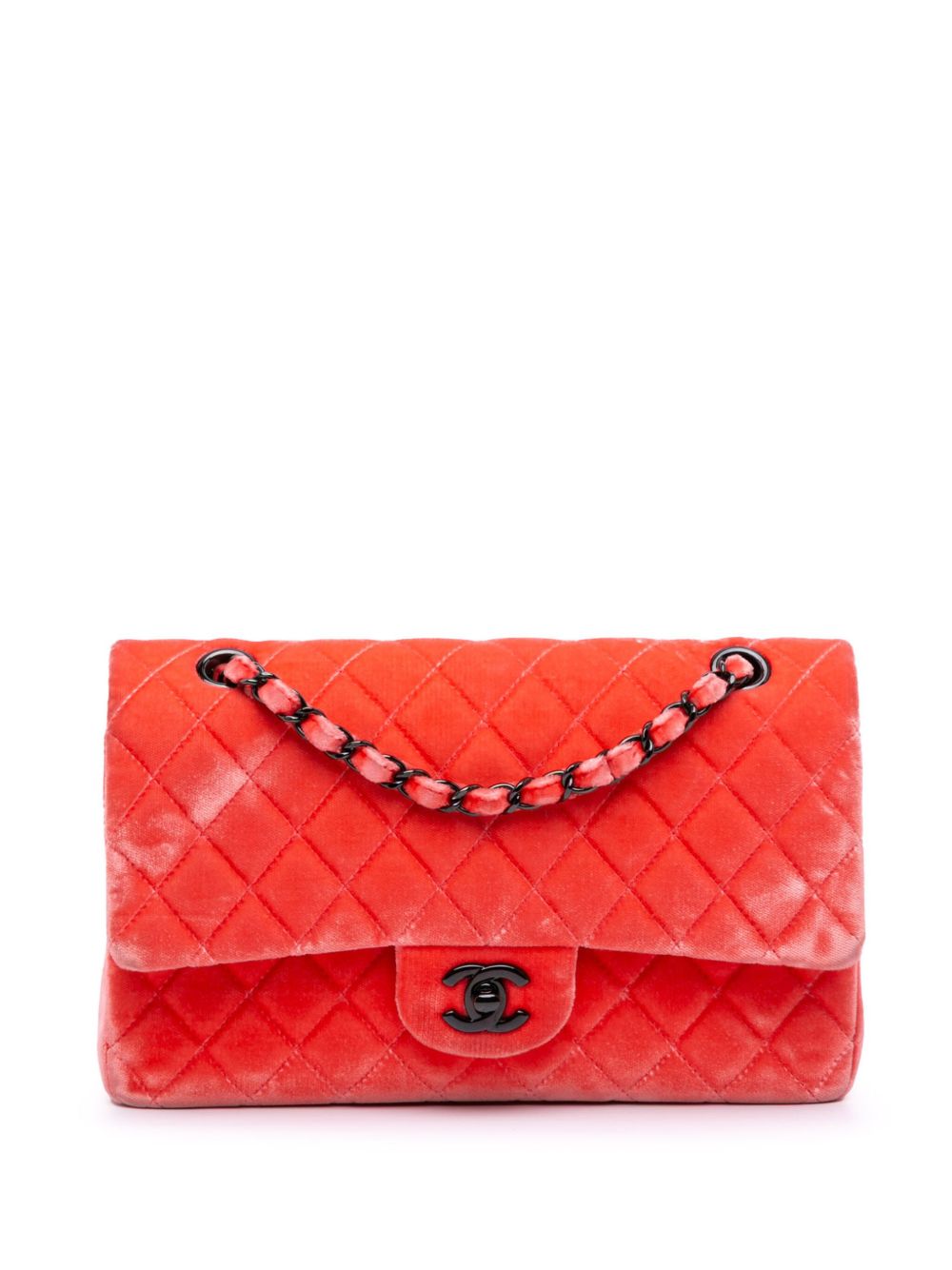 2014-2015 Medium Classic Velvet Double Flap shoulder bag