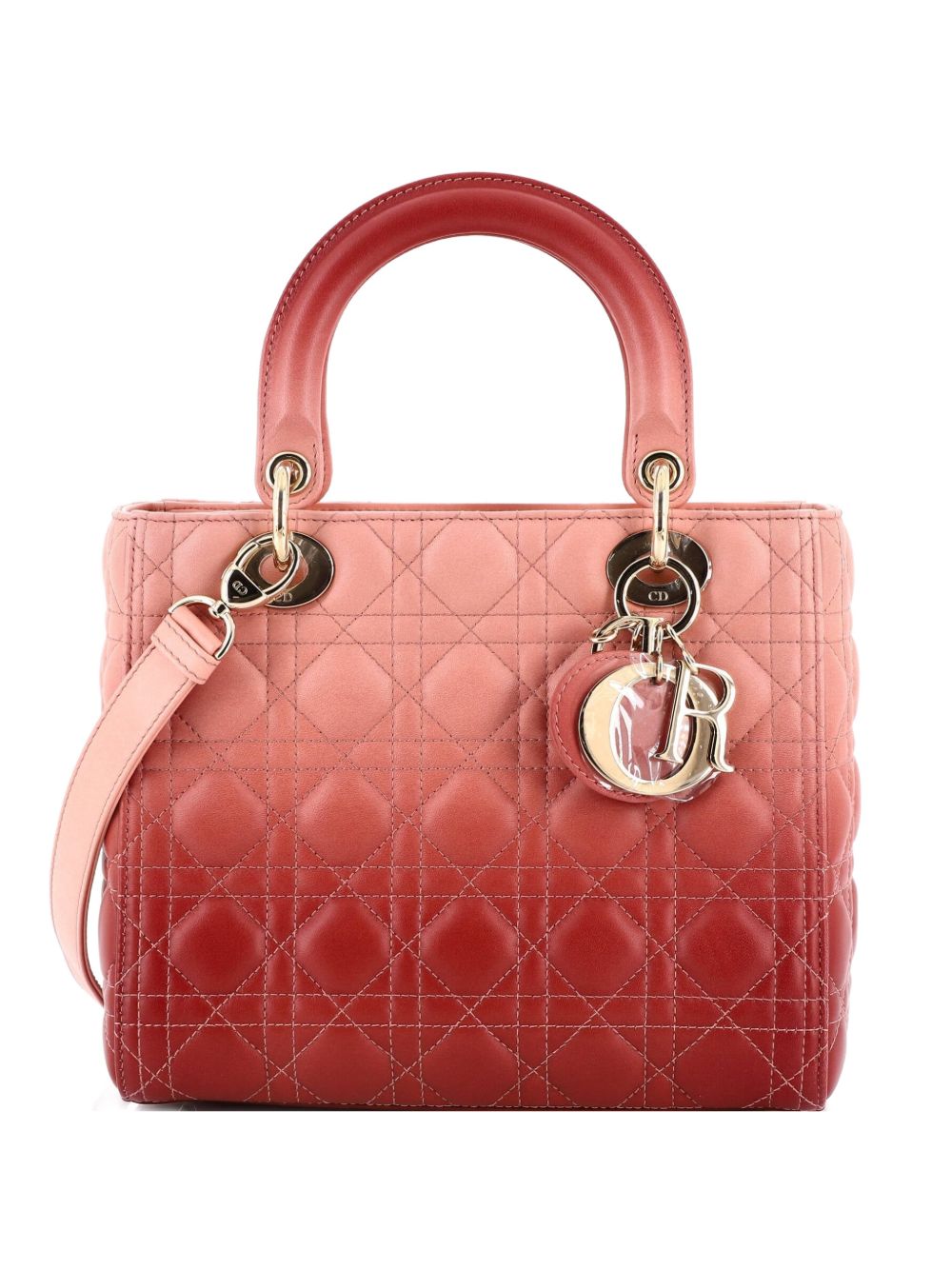 Lady Dior Bag Cannage Quilt Gradient Lambskin Medium satchel