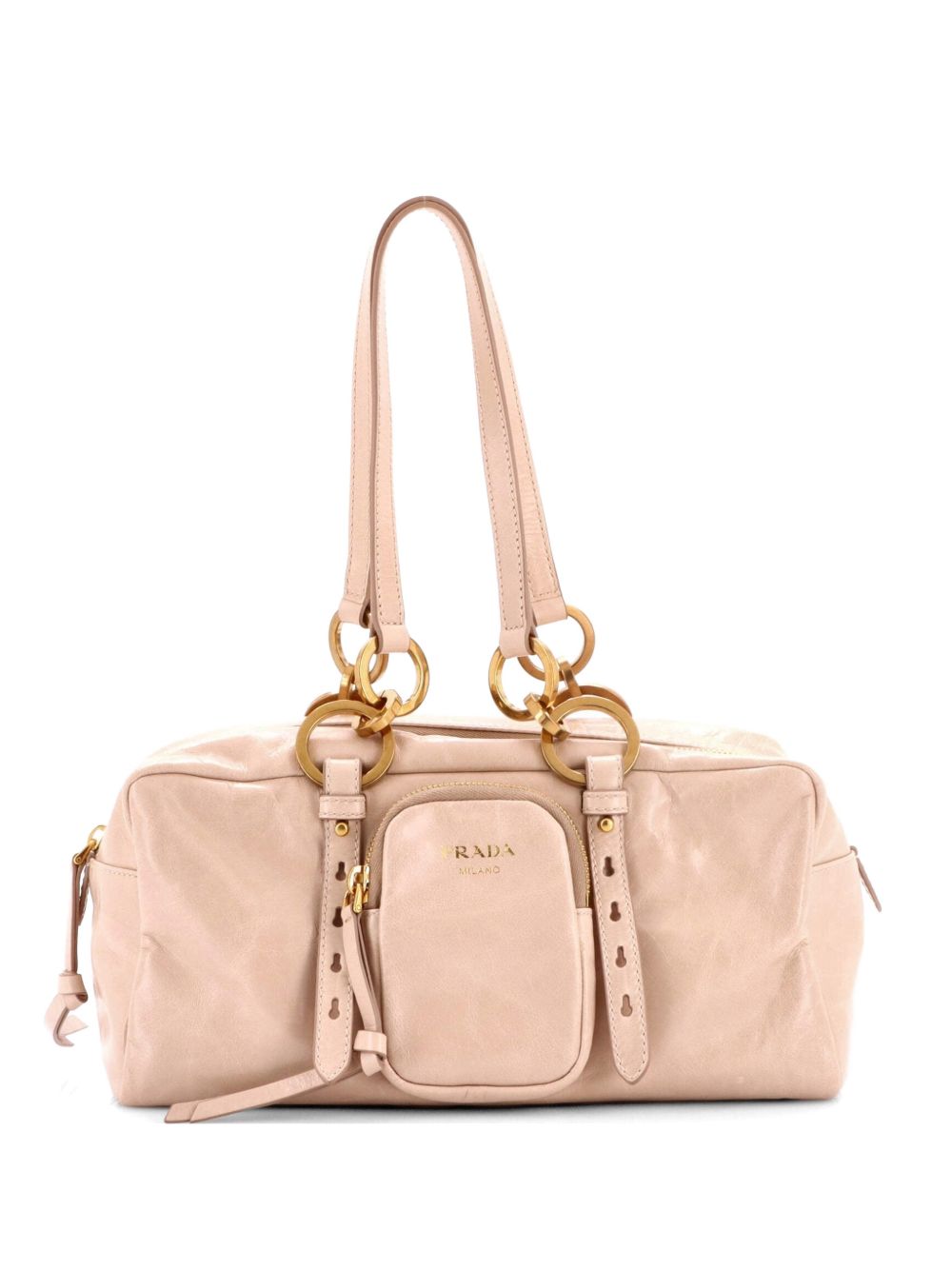Dangle Top Handle Bag Leather Medium satchel