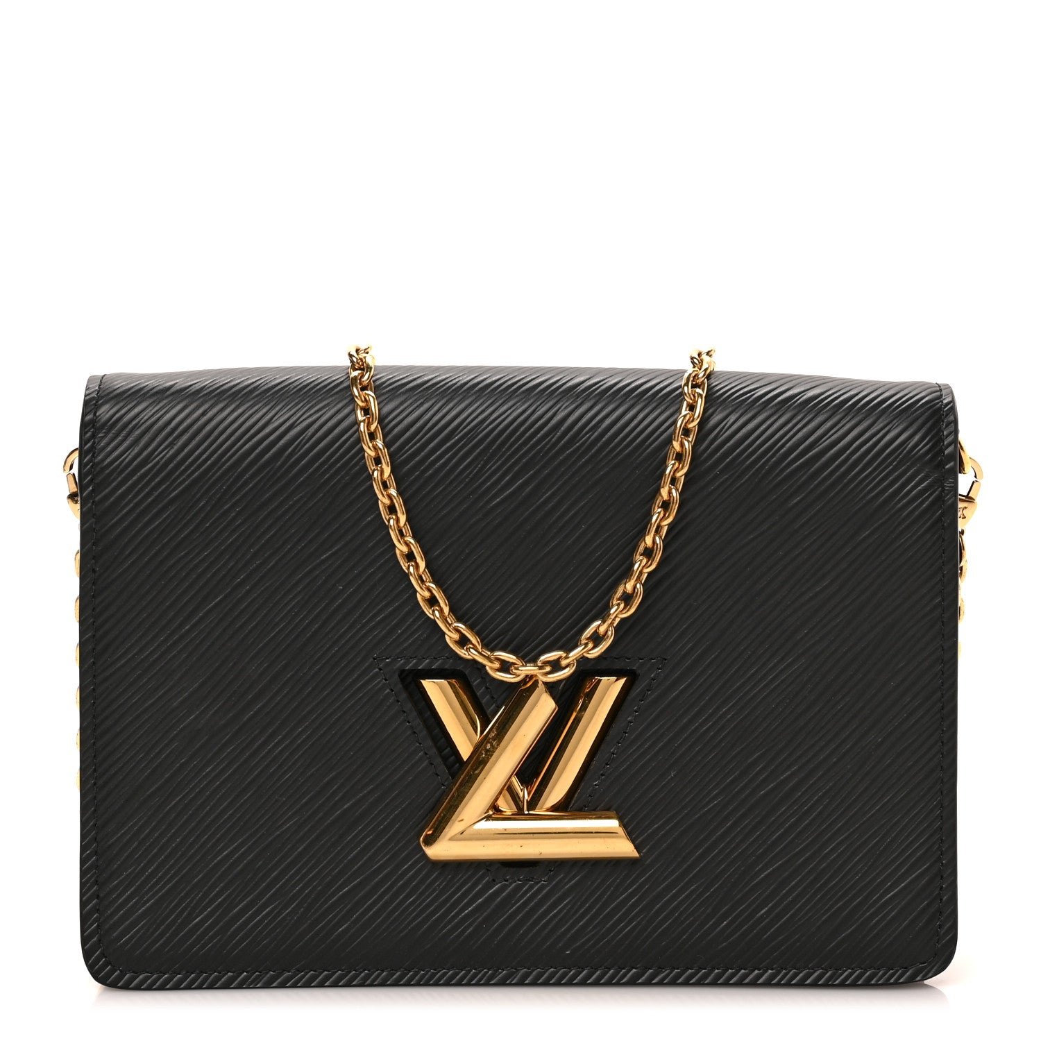 Louis Vuitton Epi Twist Belt Chain Wallet Black