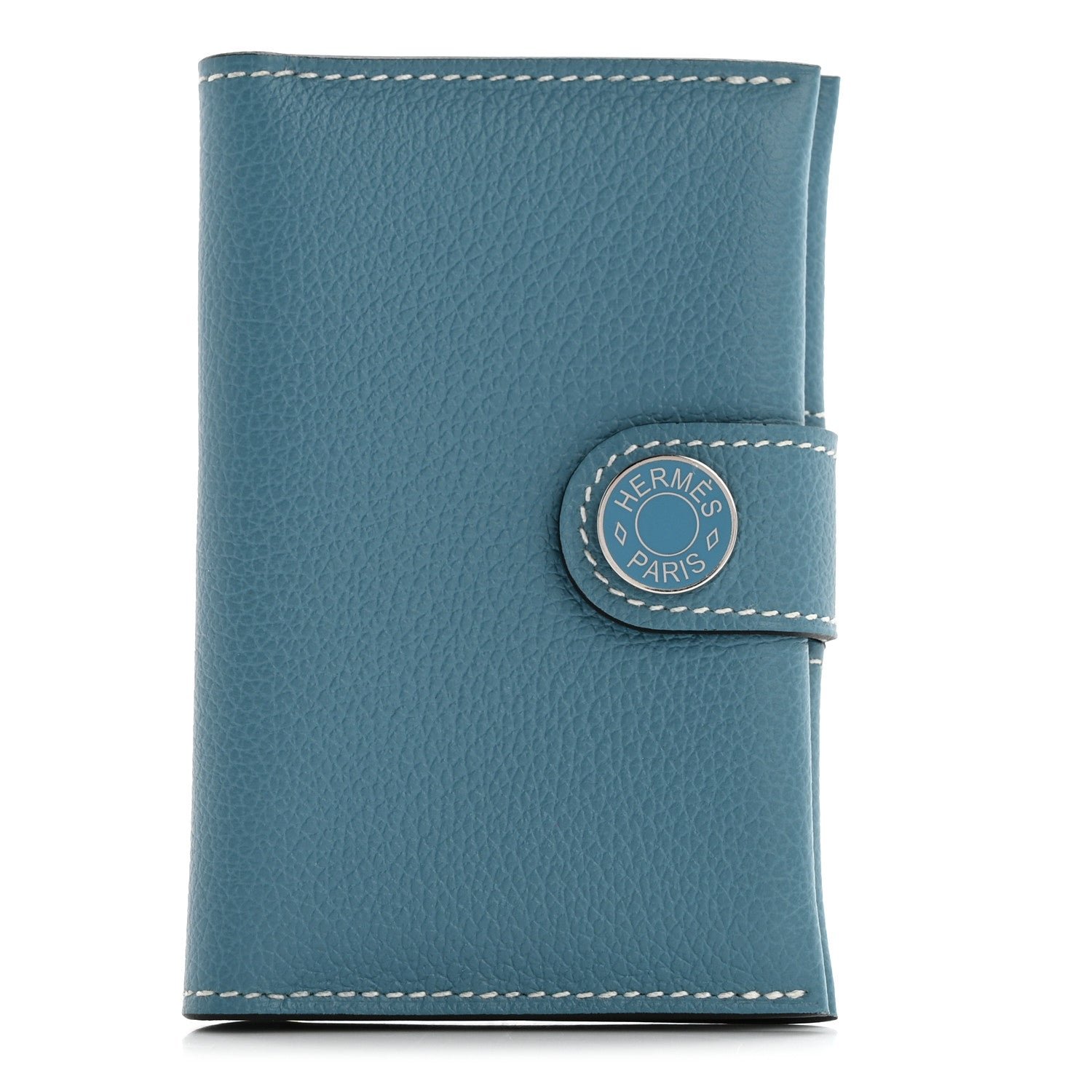 Hermes Evercolor R.M.S Card Holder Blue Jean