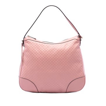 Calf Leather Large Microguccissima Bree Shoulder Bag