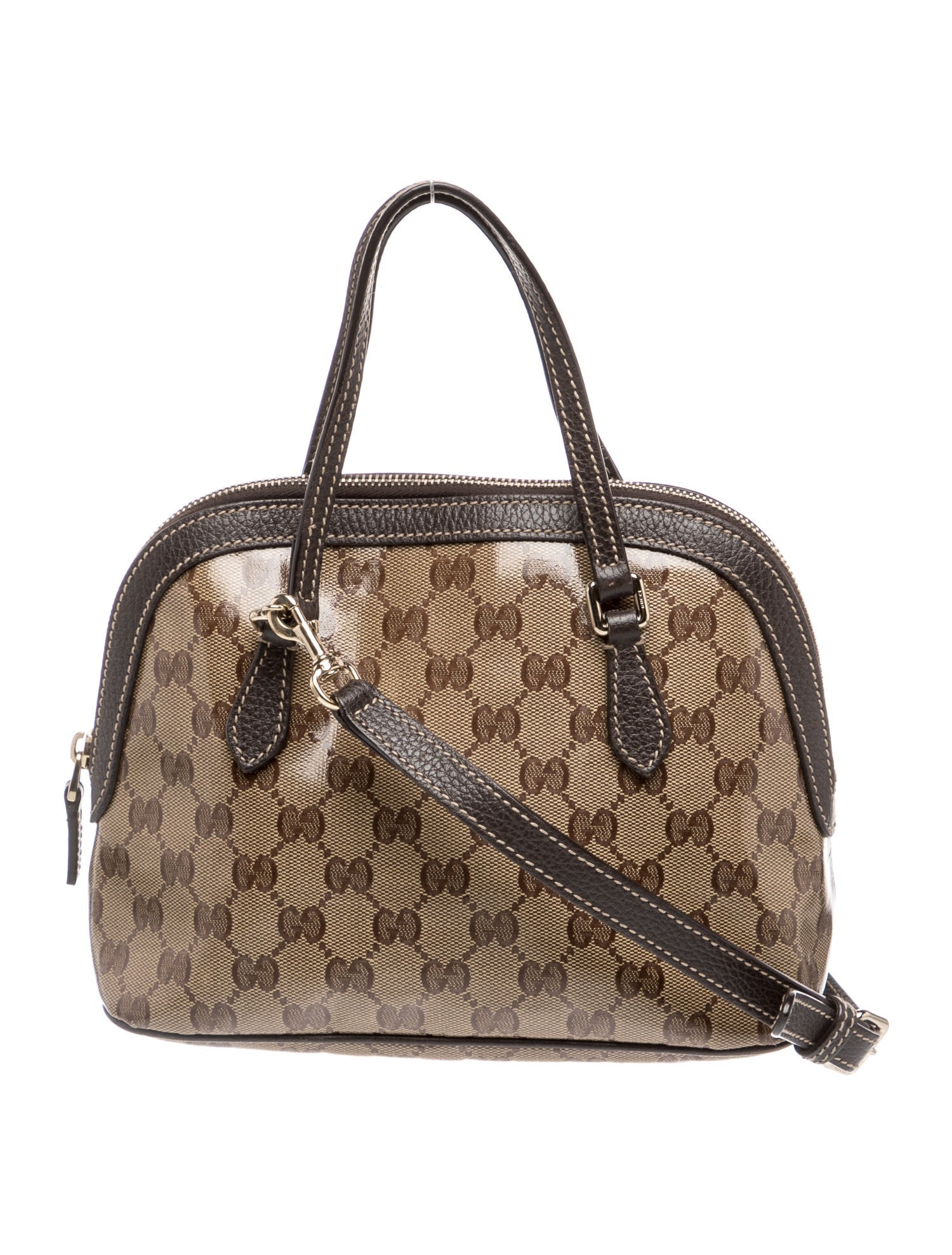 GG Crystal Top Handle Bag Small