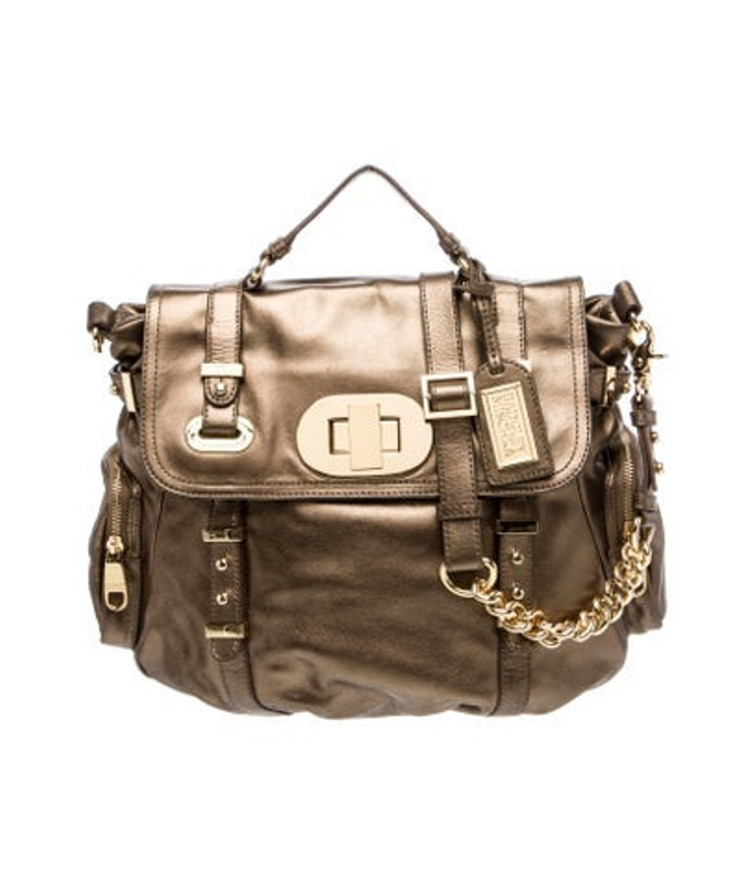 Badgley Mischka Mischka Leather Top Handle Bag
