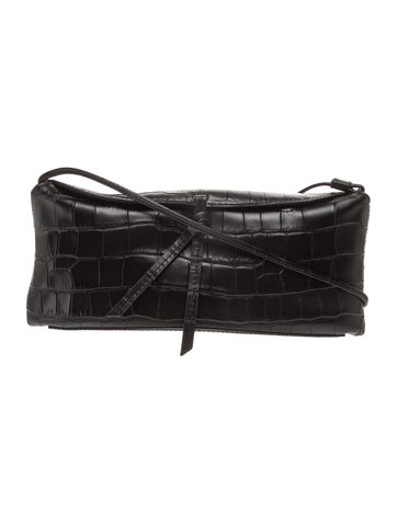 Embossed Leather Clutch
