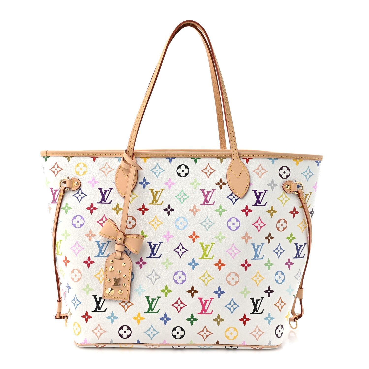Louis Vuitton Louis Vuitton LV X TM Monogram Multicolor Neverfull MM White