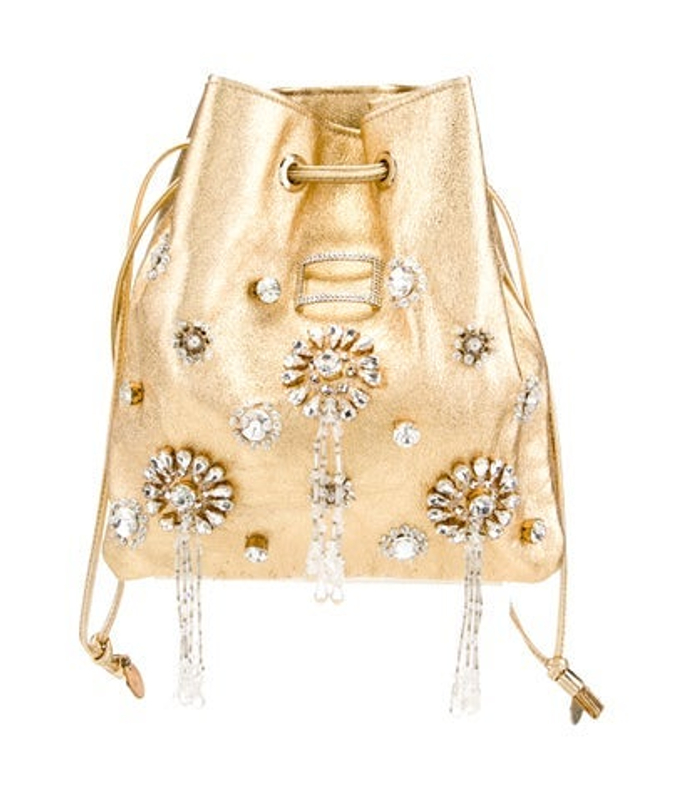 Roger Vivier Lissiman Leather Clutch