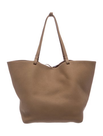 Leather 'Park' Tote Bag XL
