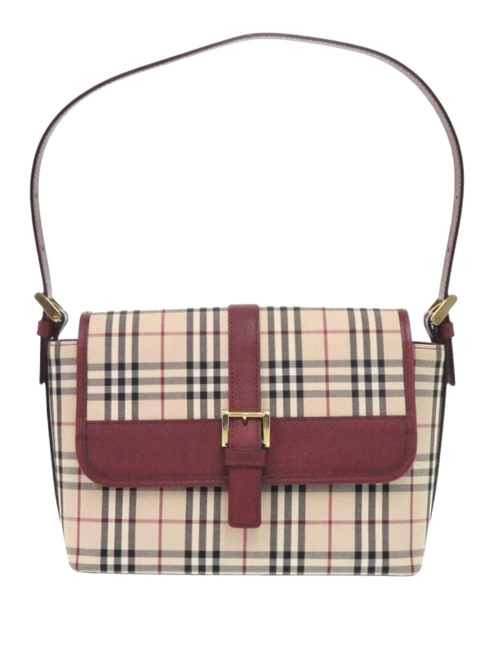Burberry 2000-2017 House Check Canvas Flap shoulder bag