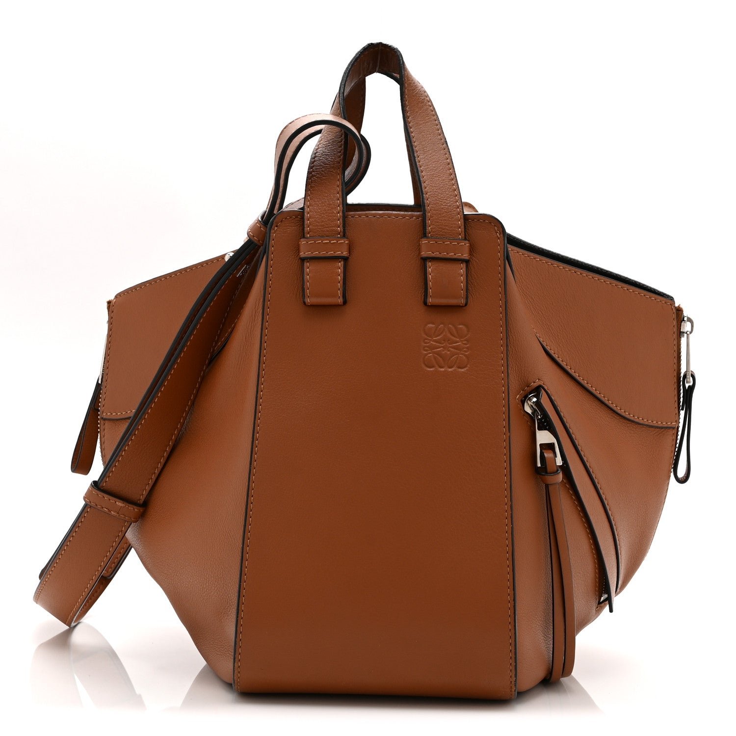 Loewe Calfskin Small Hammock Shoulder Bag Tan