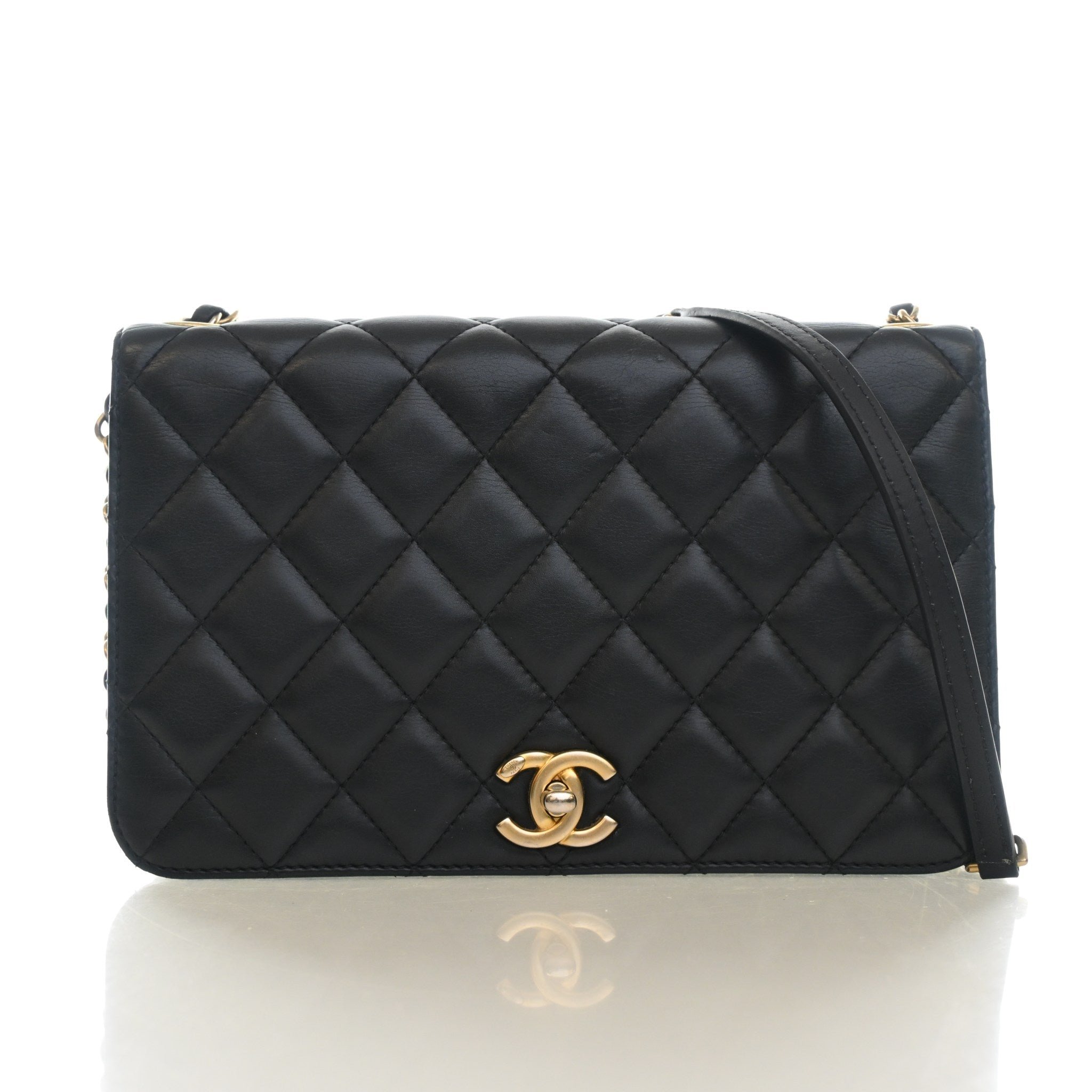 Chanel Lambskin Single Flap Bag