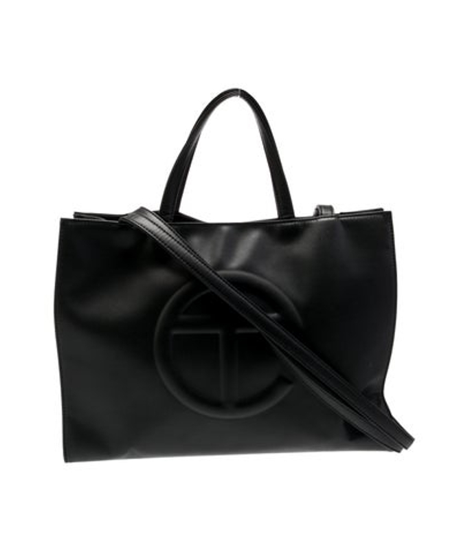 Telfar Vegan Leather Black Shopping Medium
