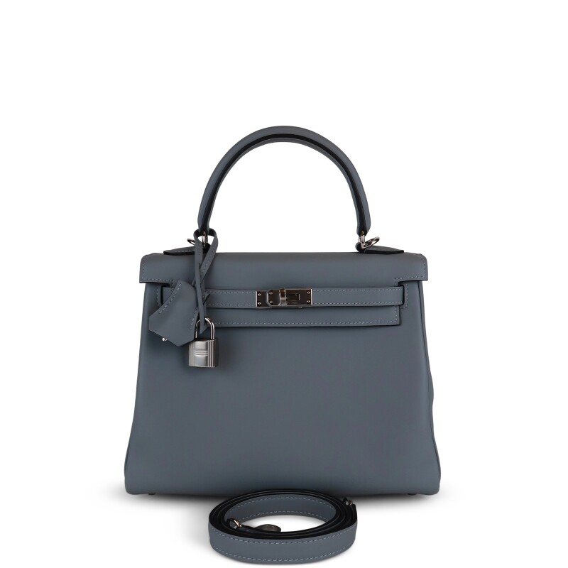 Gris Pantin Swift Retourne Kelly 25 Palladium Hardware, 2026